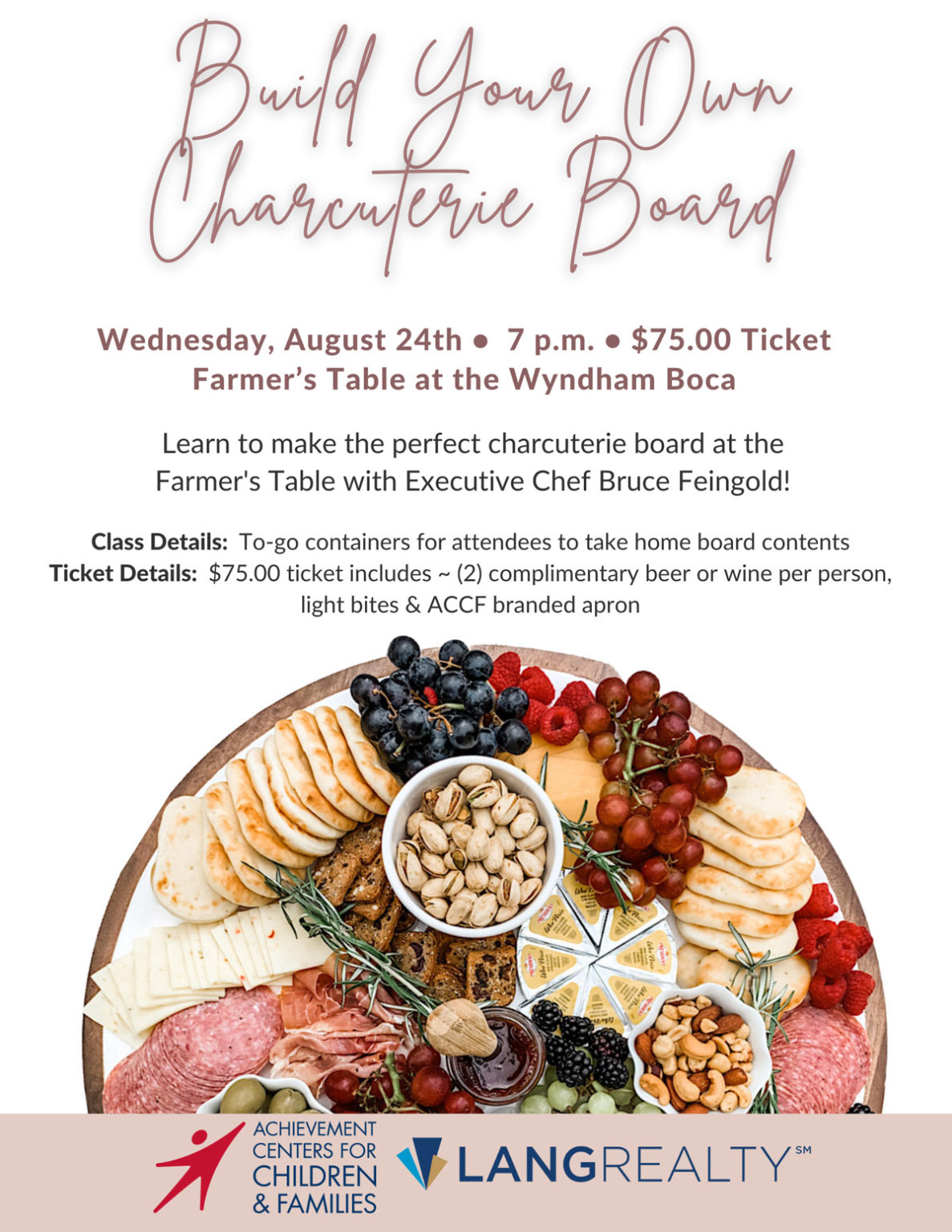 Build Your Own Charcuterie Board Flyer Kaya Barker's Eportfolio
